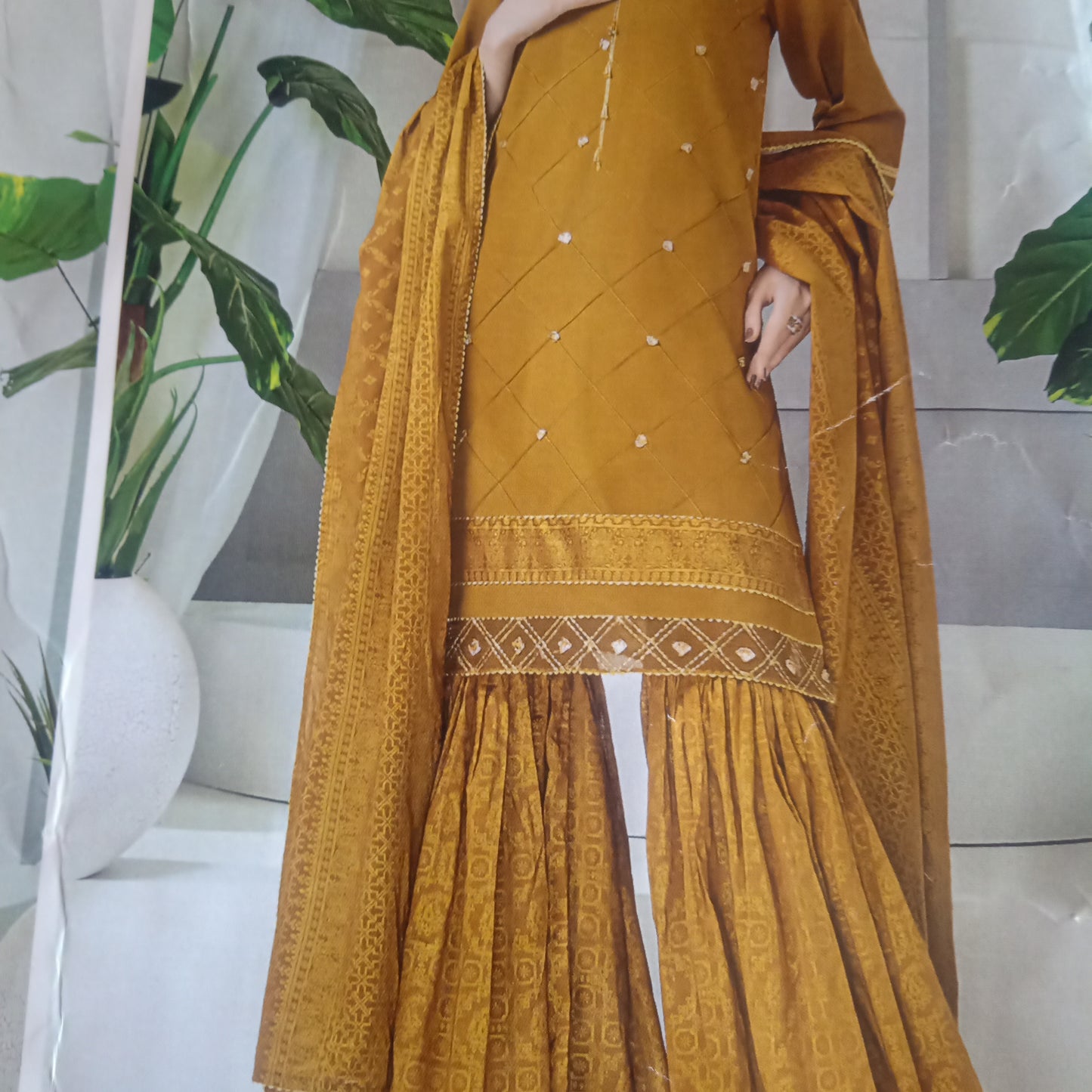 Pakistani banarasi designer dress