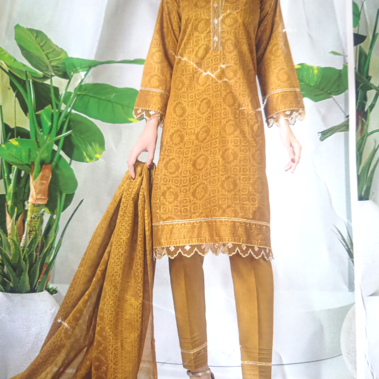 Pakistani banarasi designer dress