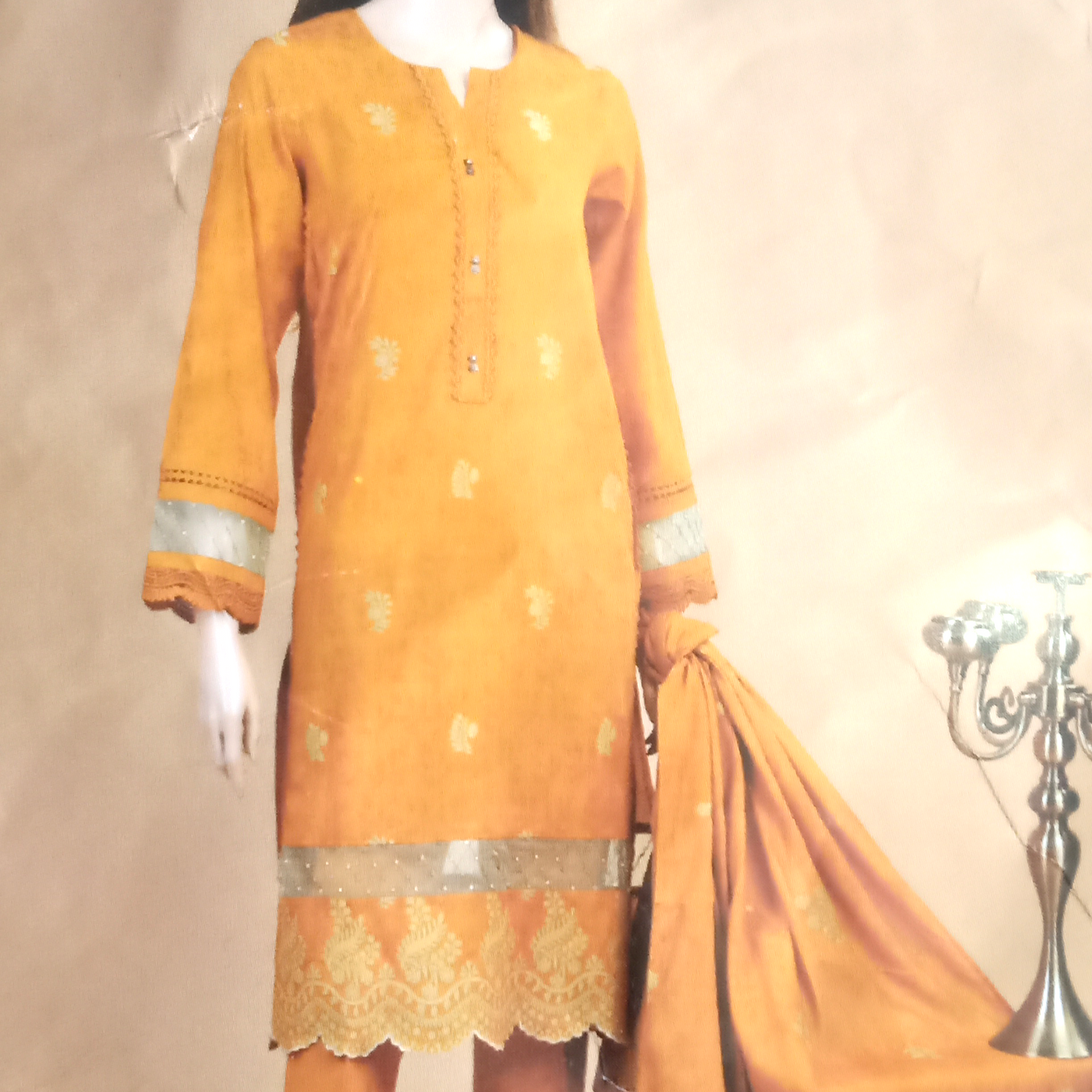 Pakistani Jacquard suit